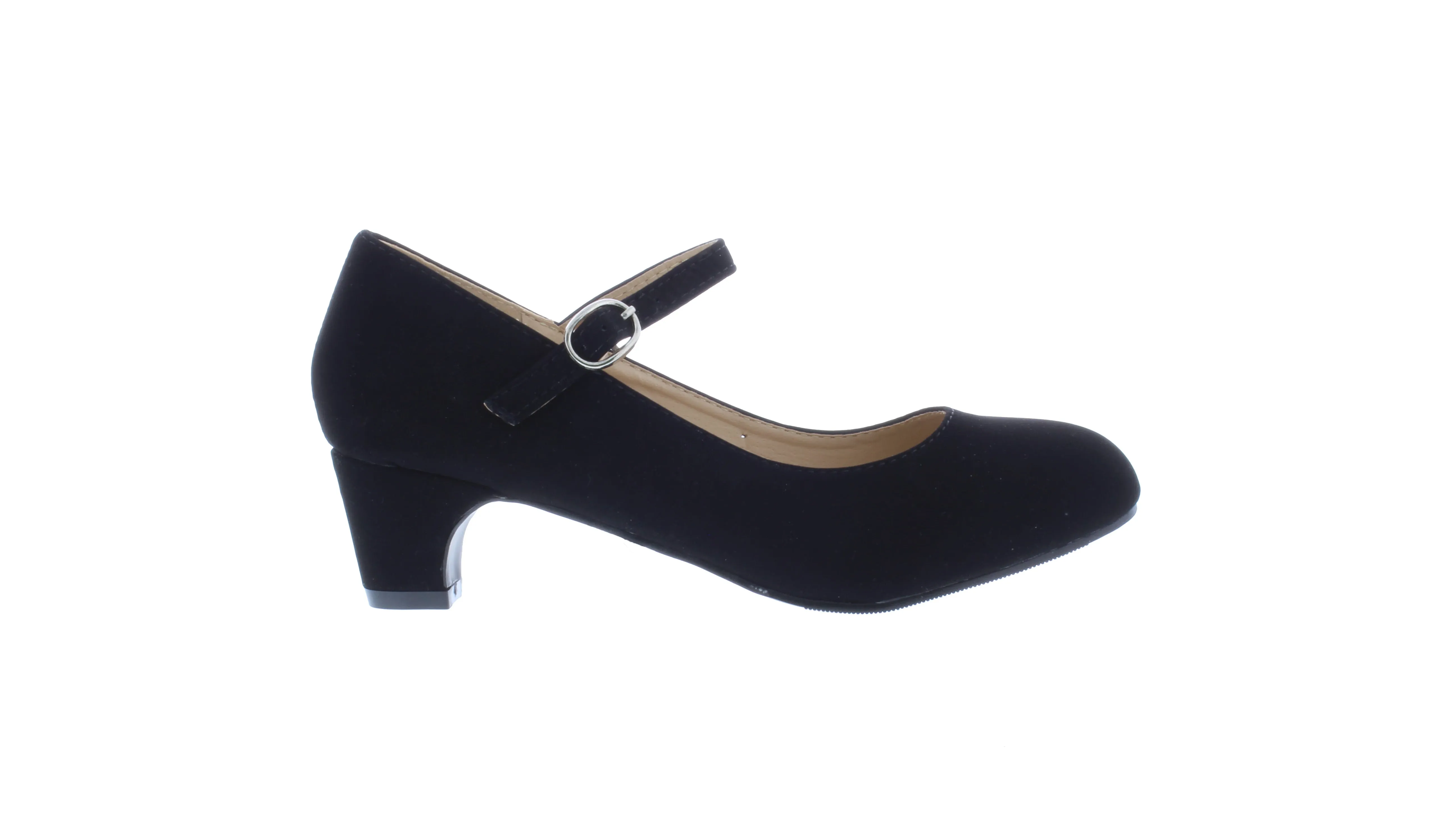 1” Women Close Toe Suede Heel