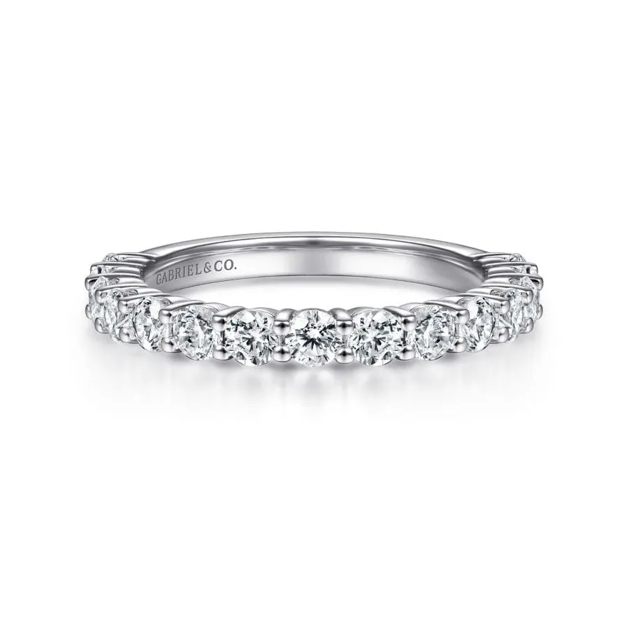 14K White Gold Matching Ladies Wedding Band