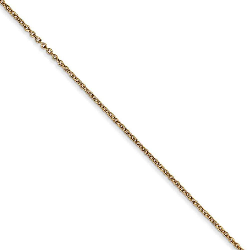 Flat Cutout Owl Necklace in 14k Yellow Gold