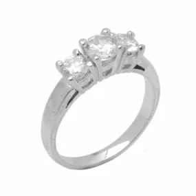 18k Solid Gold Elegant Ladies Modern Cluster Round Solitaire Ring D2033v