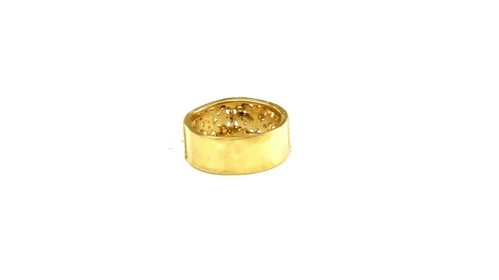 22k Ring Solid Gold ELEGANT Charm Ladies Band SIZE 7.75 RESIZABLE r2545mon