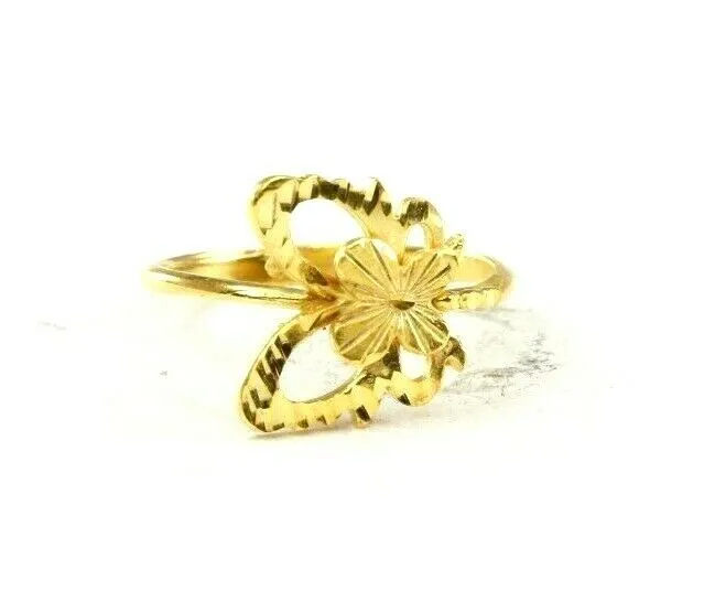 22k Ring Solid Gold ELEGANT Charm Ladies Band SIZE 8 RESIZABLE r2586mon