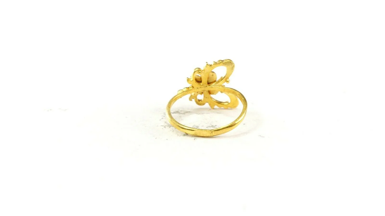 22k Ring Solid Gold ELEGANT Charm Ladies Band SIZE 8 RESIZABLE r2586mon