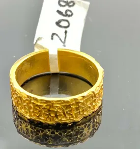 22k Ring Solid Gold Elegant Geometric Design Ladies Ring Size R2068z mon