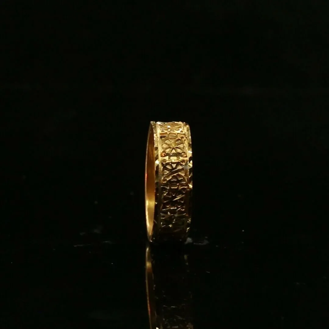 22k Ring Solid Gold Elegant Geometric Design Ladies Ring Size R2068z mon