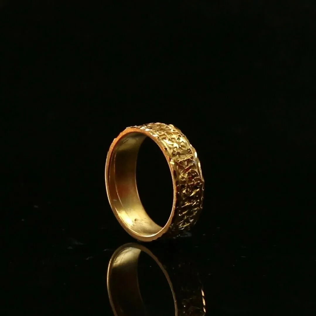 22k Ring Solid Gold Elegant Geometric Design Ladies Ring Size R2068z mon