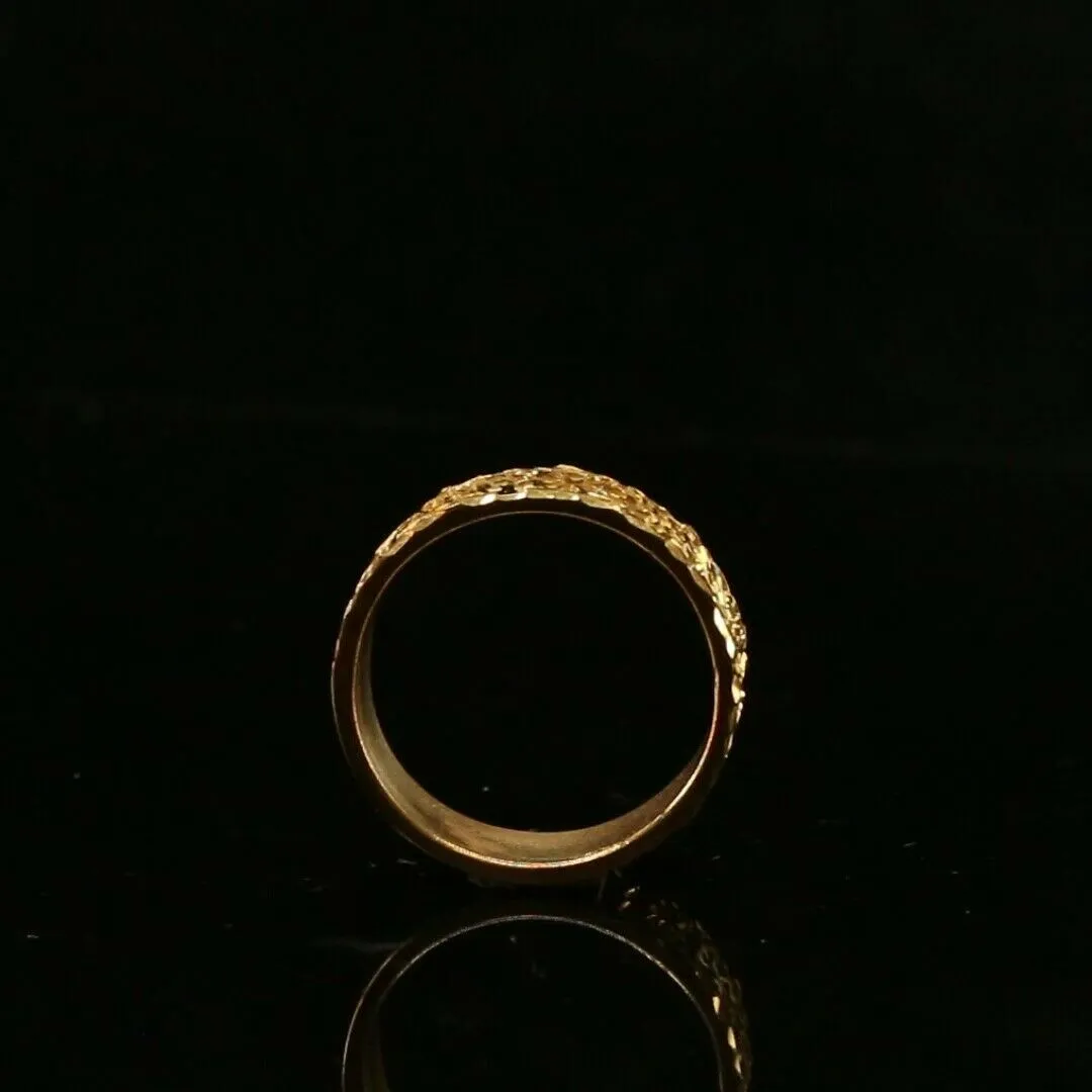 22k Ring Solid Gold Elegant Geometric Design Ladies Ring Size R2068z mon