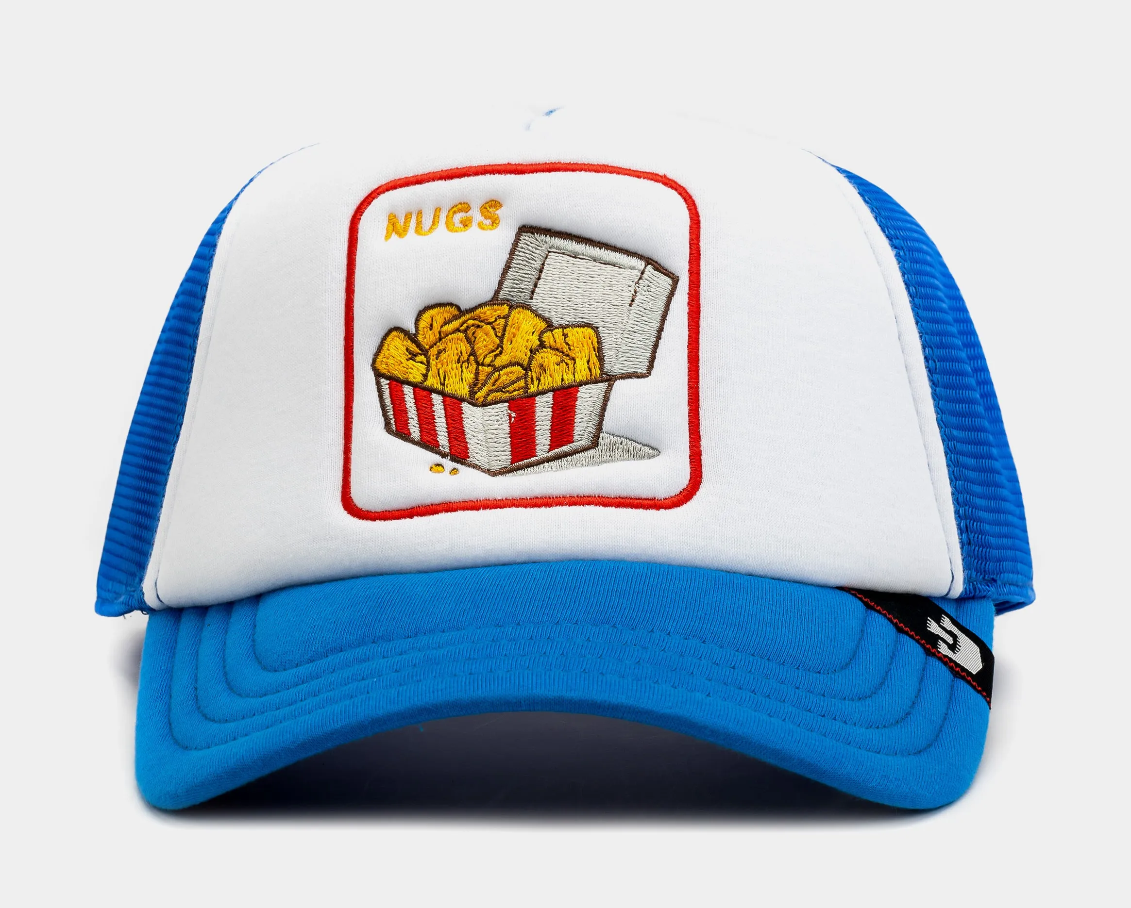 #3 Nugs in a Box Trucker Mens Hat White Blue