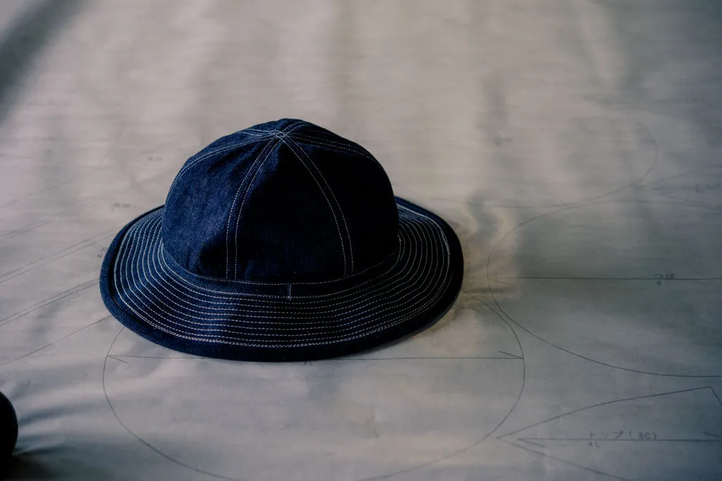 Vintage Denim Hat - 1930s Inspired and One-Washed