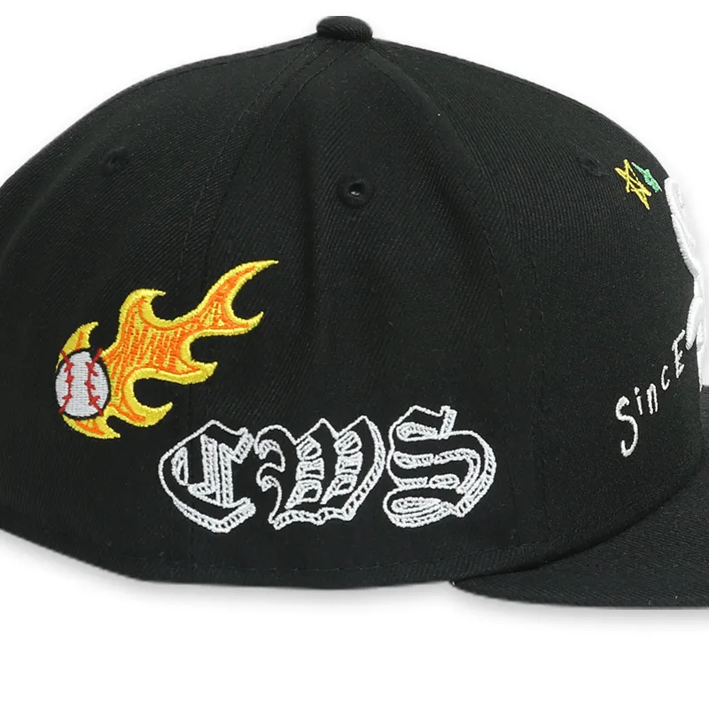 Chicago White Sox Scribble Black 59FIFTY Mens Fitted Hat