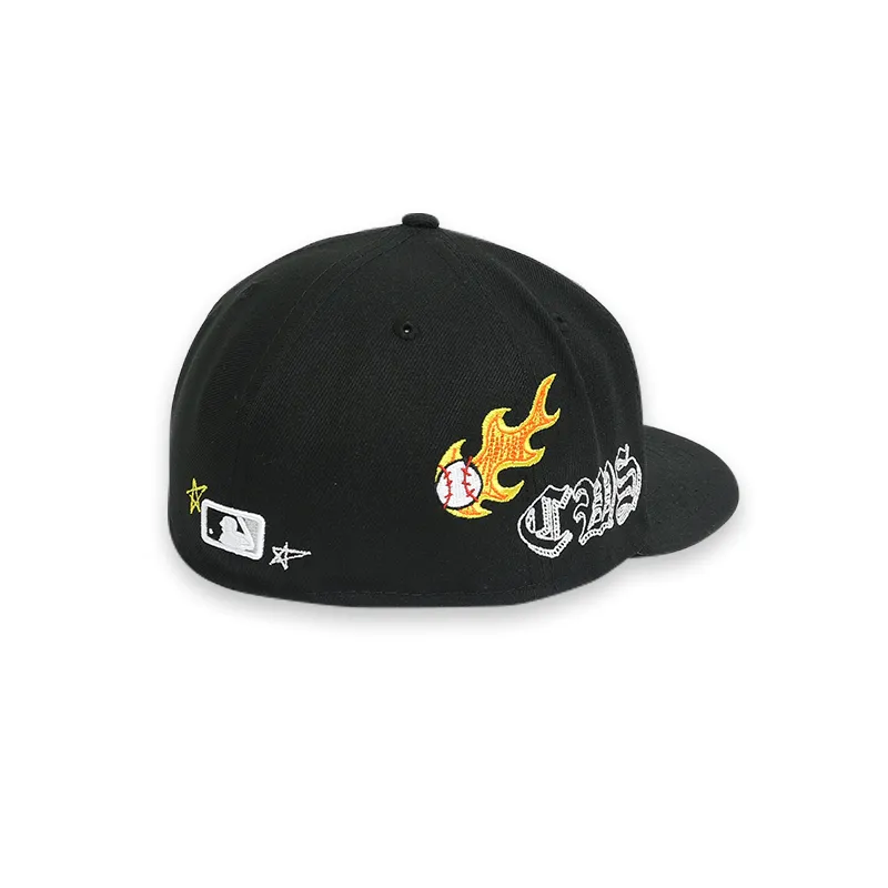 Chicago White Sox Scribble Black 59FIFTY Mens Fitted Hat