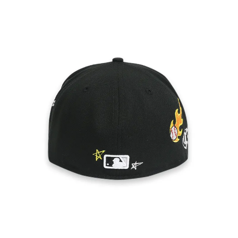 Chicago White Sox Scribble Black 59FIFTY Mens Fitted Hat