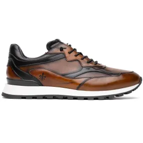 65-355-BRN BRAVO Hand Finished Trainer Cognac / Black