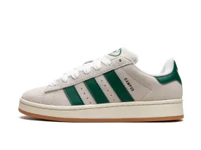 Adidas Campus 2000s Crystal White Dark Green.