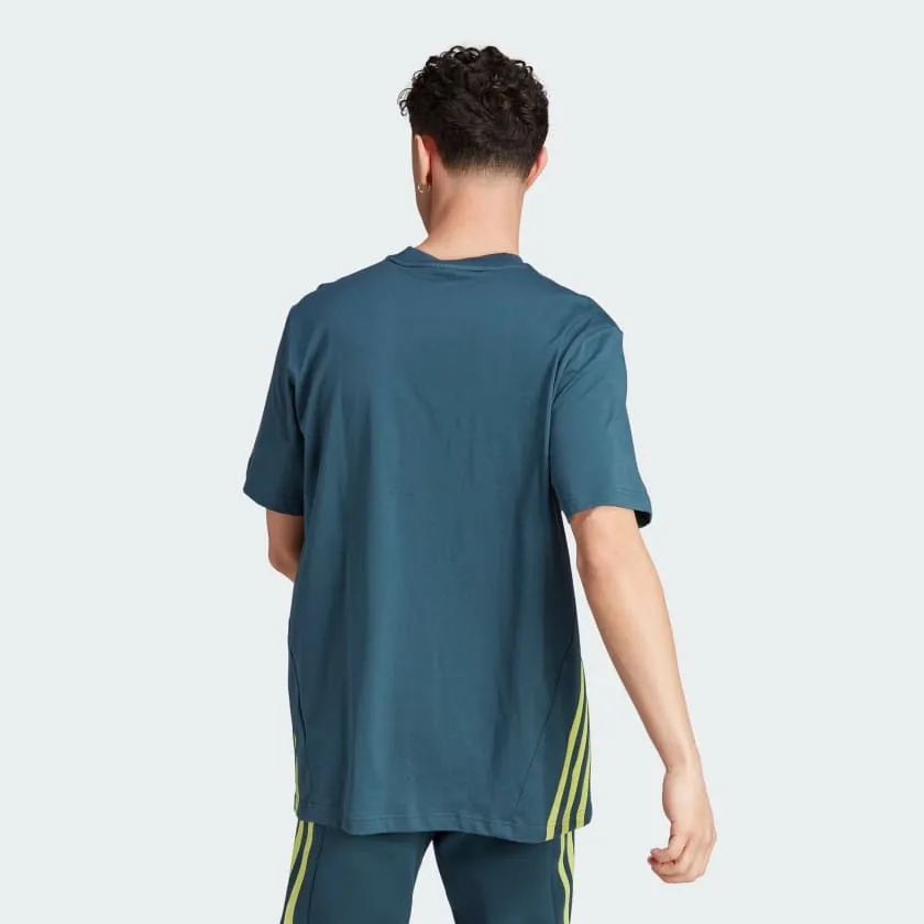 Adidas Men's Green 3-Stripes Tee