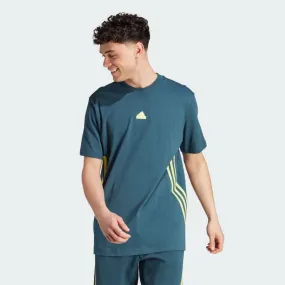 Adidas Men's Green 3-Stripes Tee