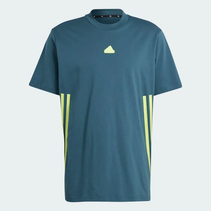 Adidas Men's Green 3-Stripes Tee