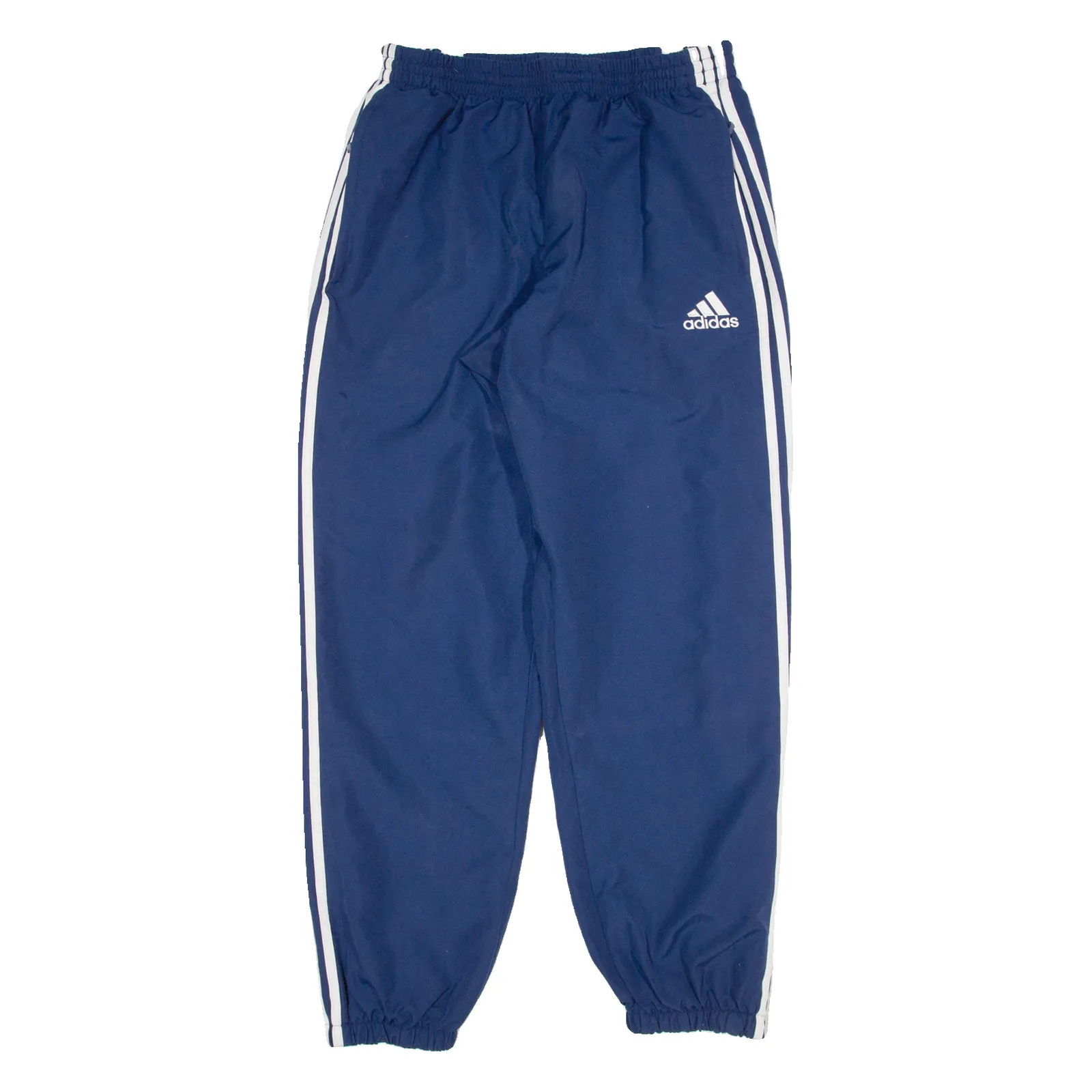 ADIDAS Mesh Linen Mens Joggers Blue Tapered L W32 L31