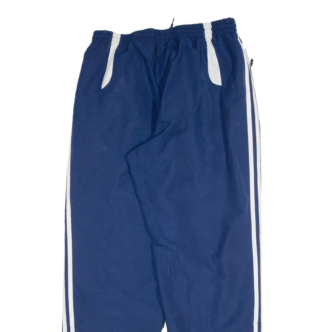 ADIDAS Mesh Linen Mens Joggers Blue Tapered L W32 L31