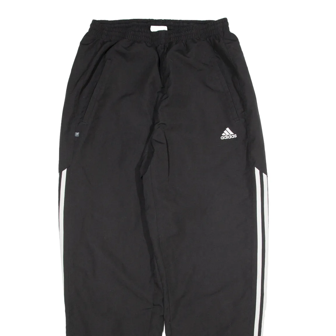 ADIDAS Mesh Linen Womens Joggers Black Tapered L W34 L31