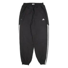 ADIDAS Mesh Linen Womens Joggers Black Tapered L W34 L31