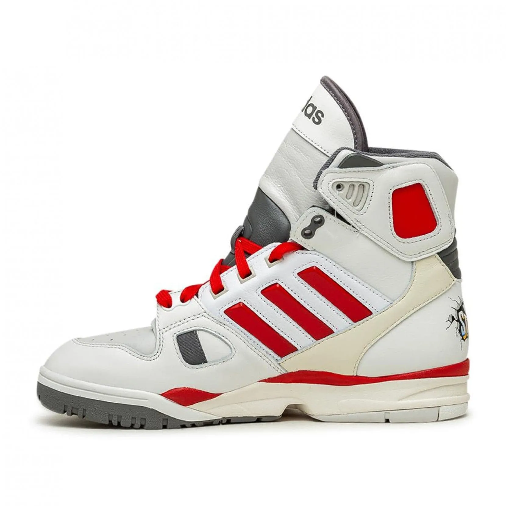 adidas X Kid Cudi Torsion Artillery HI (White / Grey / Red)