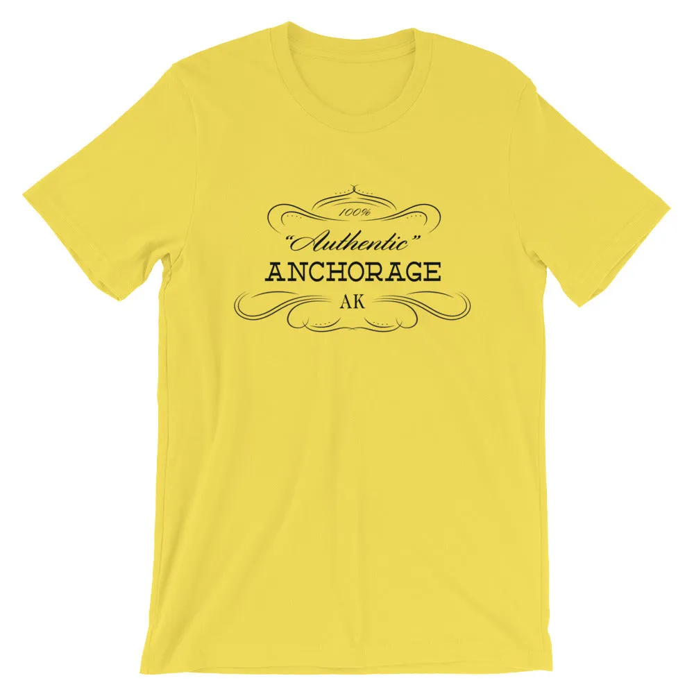 Short-Sleeve Alaska Anchorage AK Unisex T-Shirt Authentic