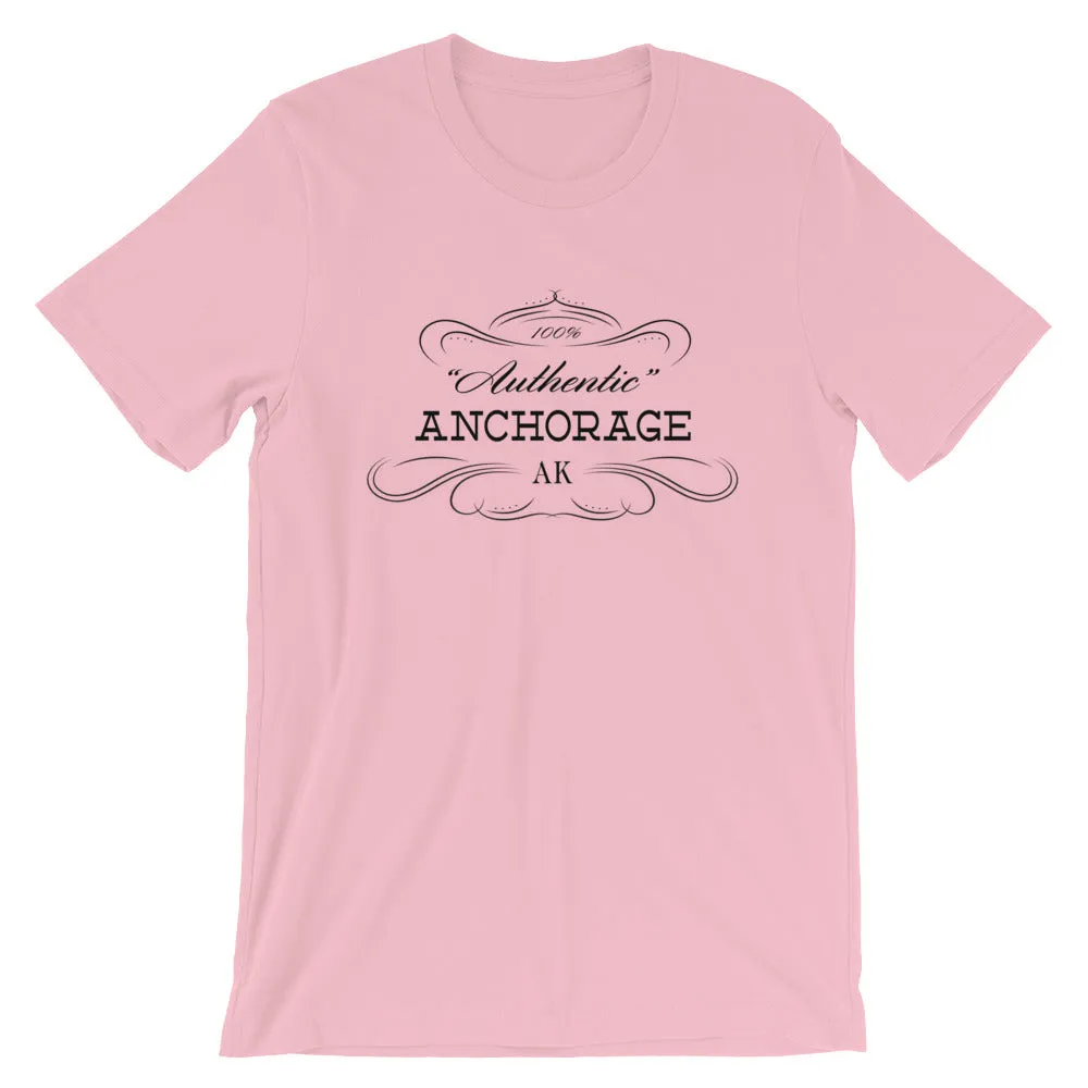 Short-Sleeve Alaska Anchorage AK Unisex T-Shirt Authentic