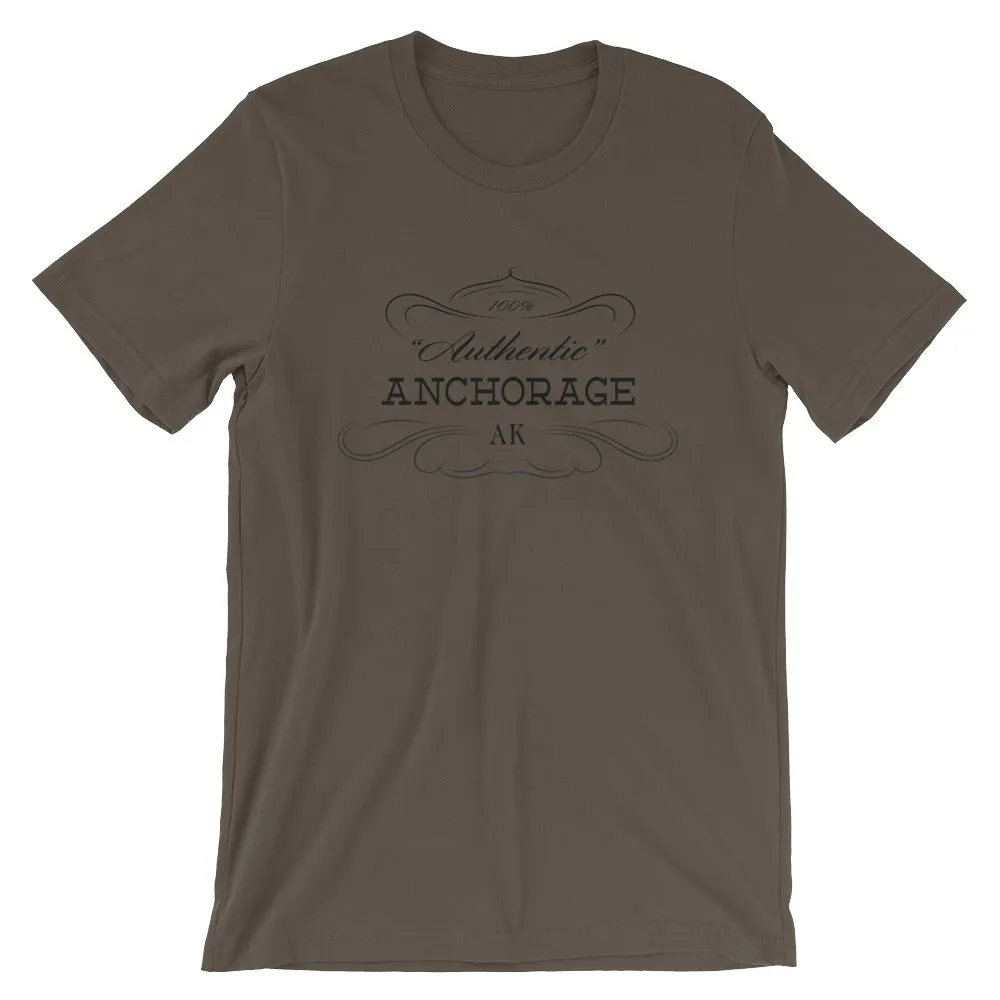 Short-Sleeve Alaska Anchorage AK Unisex T-Shirt Authentic