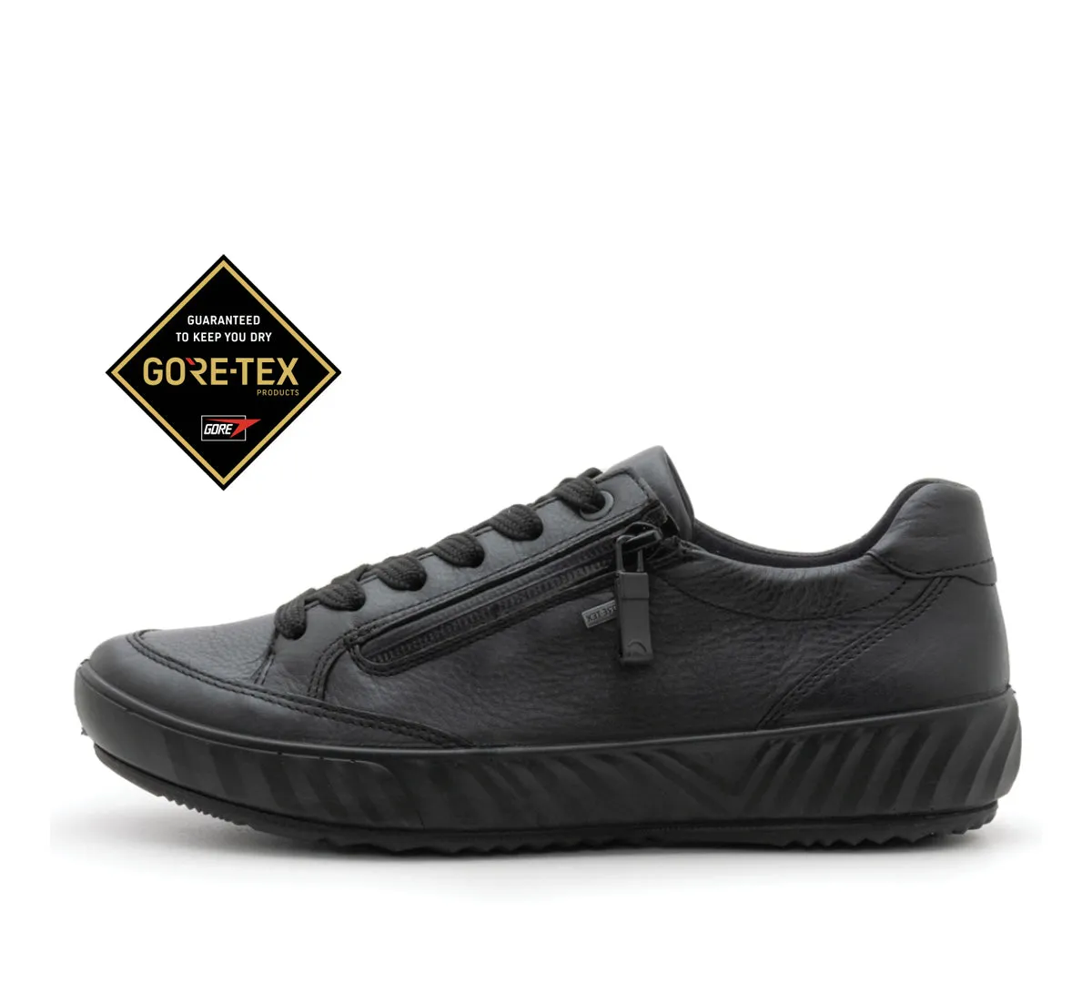 Allesandra Women's GORE-TEX Zip Sneaker - Black 11