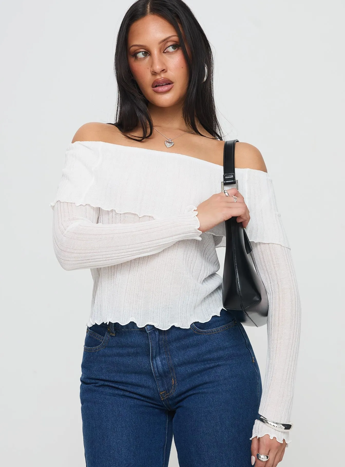 White Off Shoulder Top - Shop Now!