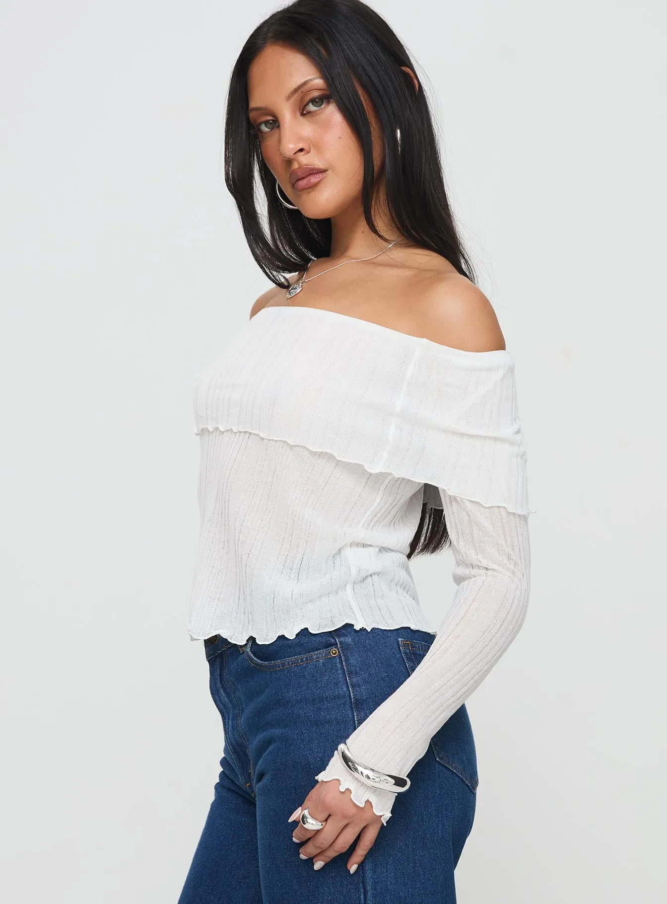 White Off Shoulder Top - Shop Now!