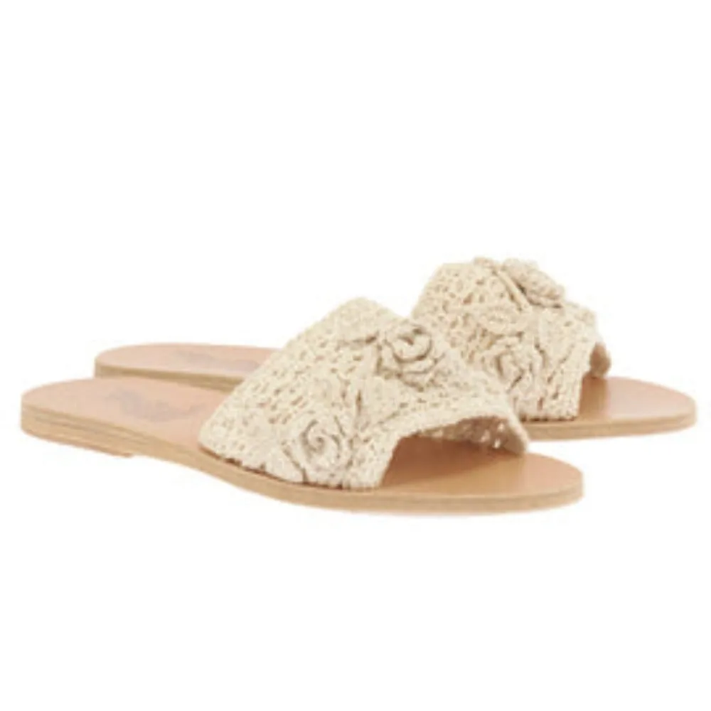 ANCIENT GREEKTaygete Crochet Flat Sandal