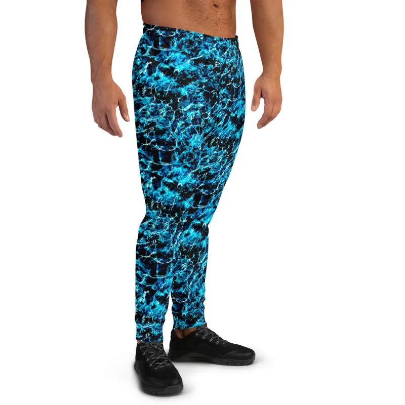 Aqua Blue Deeps Slim Fit Men's Joggers