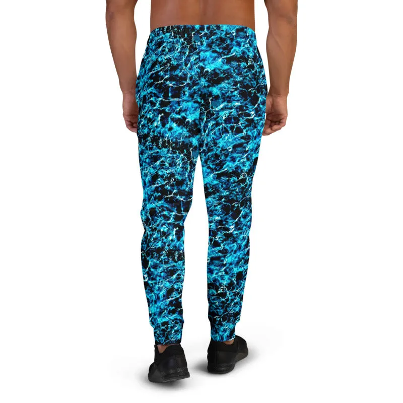 Aqua Blue Deeps Slim Fit Men's Joggers