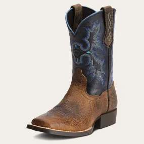 Ariat Children's Tombstone Earth/Black Square Toe Boots