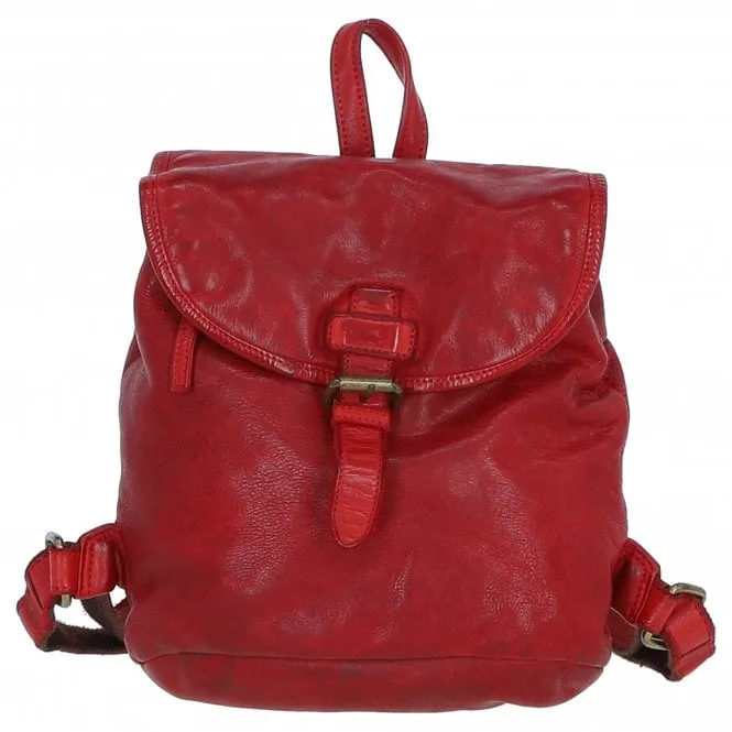 Ashwood Red Leather Backpack D-97