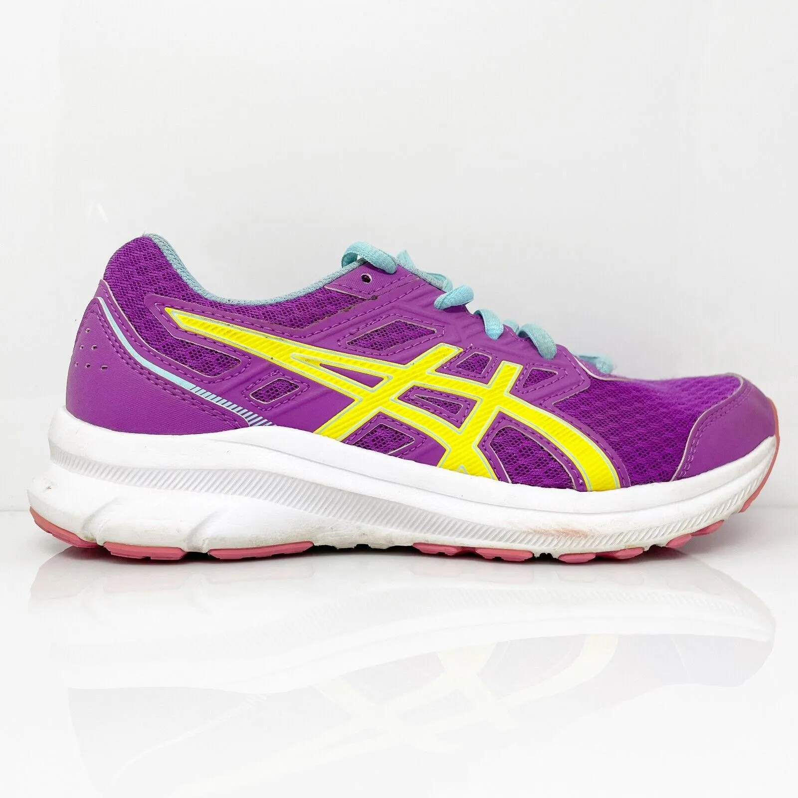 Asics Boys Jolt 3 1014A242 Purple Running Shoes Sneakers Size 5