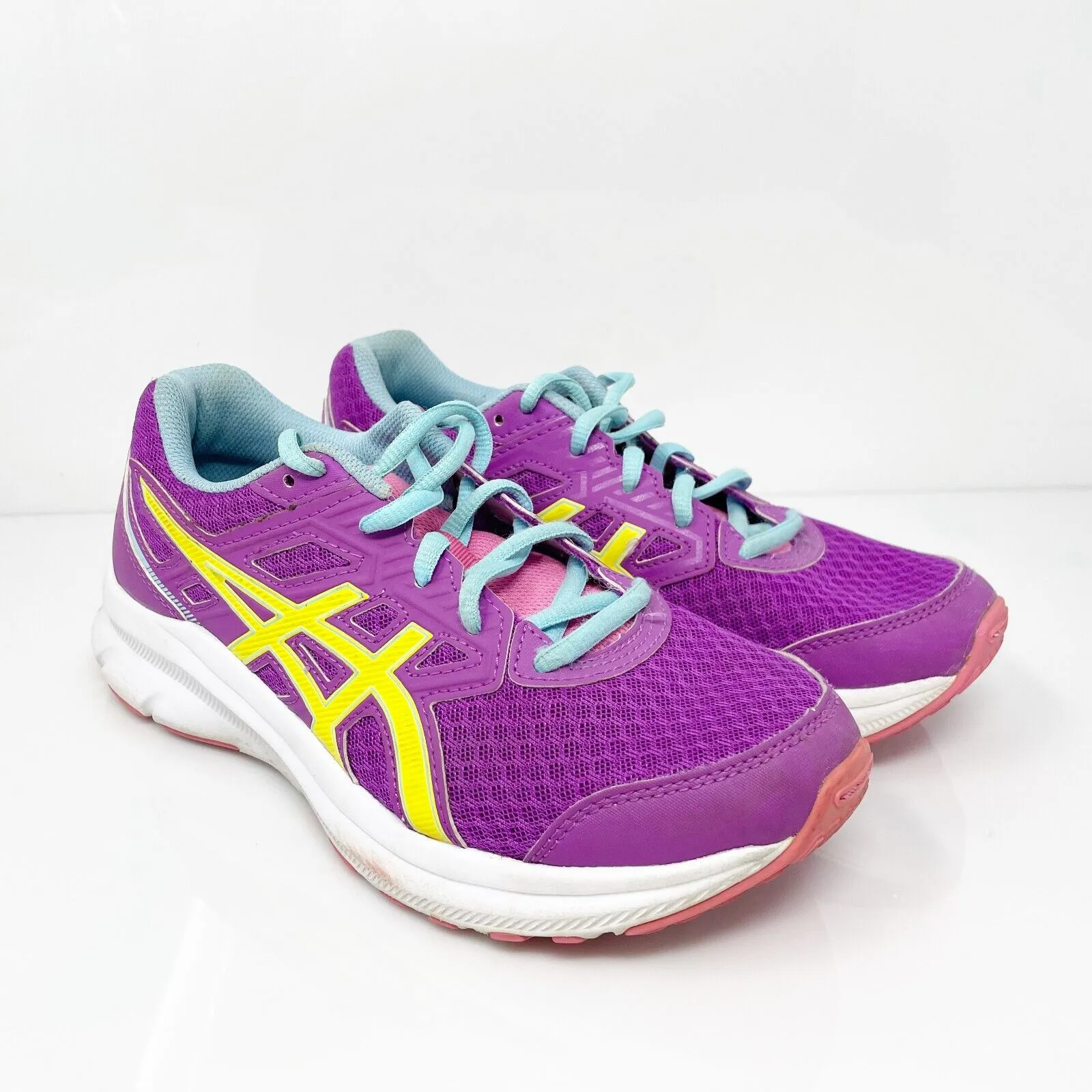 Asics Boys Jolt 3 1014A242 Purple Running Shoes Sneakers Size 5