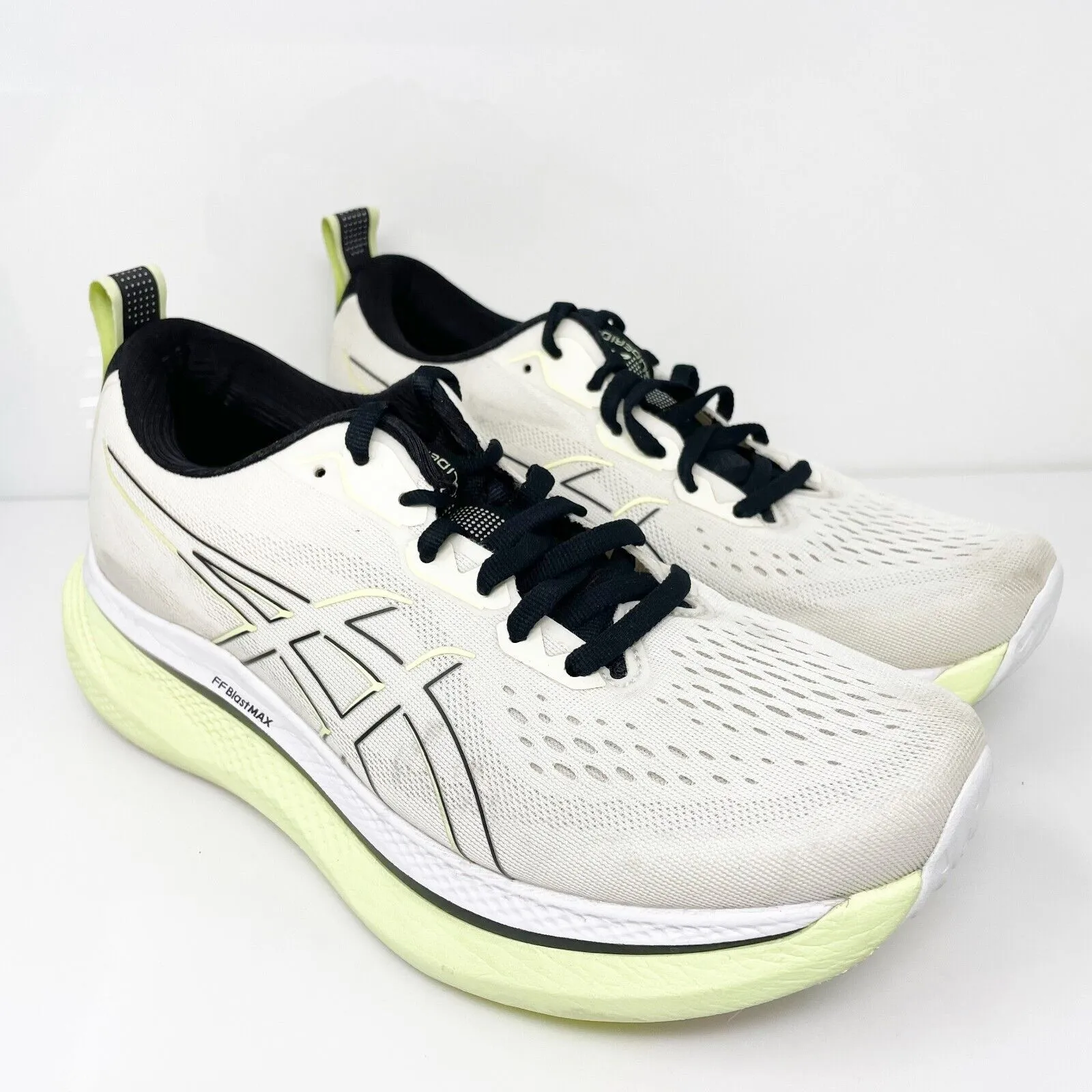 Asics Mens Glideride Max 1011B891 White Running Shoes Sneakers Size 8.5