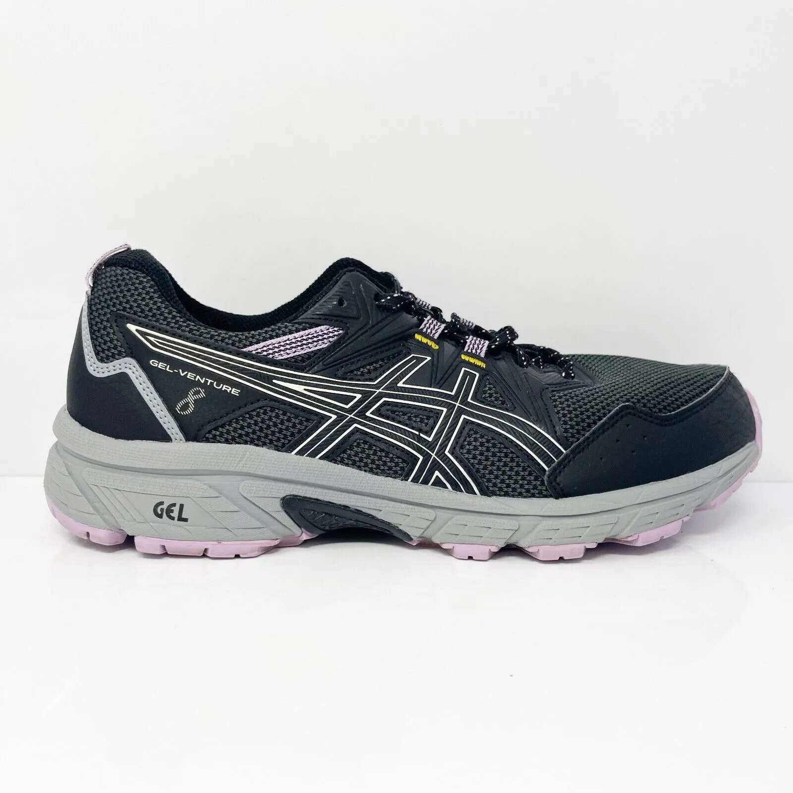 Asics Womens Gel Venture 8 1012A708 Black Running Shoes Sneakers Size 11 W