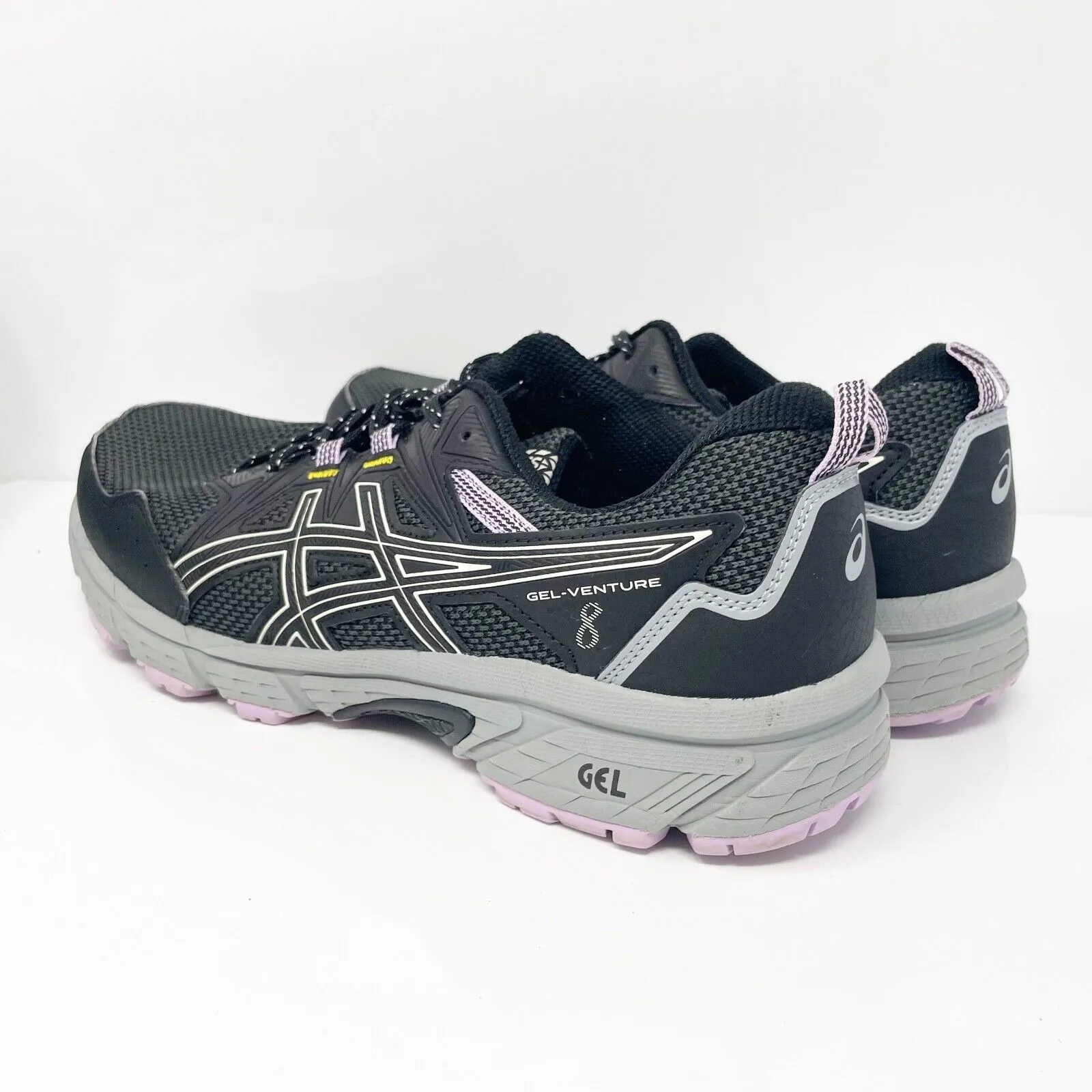 Asics Womens Gel Venture 8 1012A708 Black Running Shoes Sneakers Size 11 W