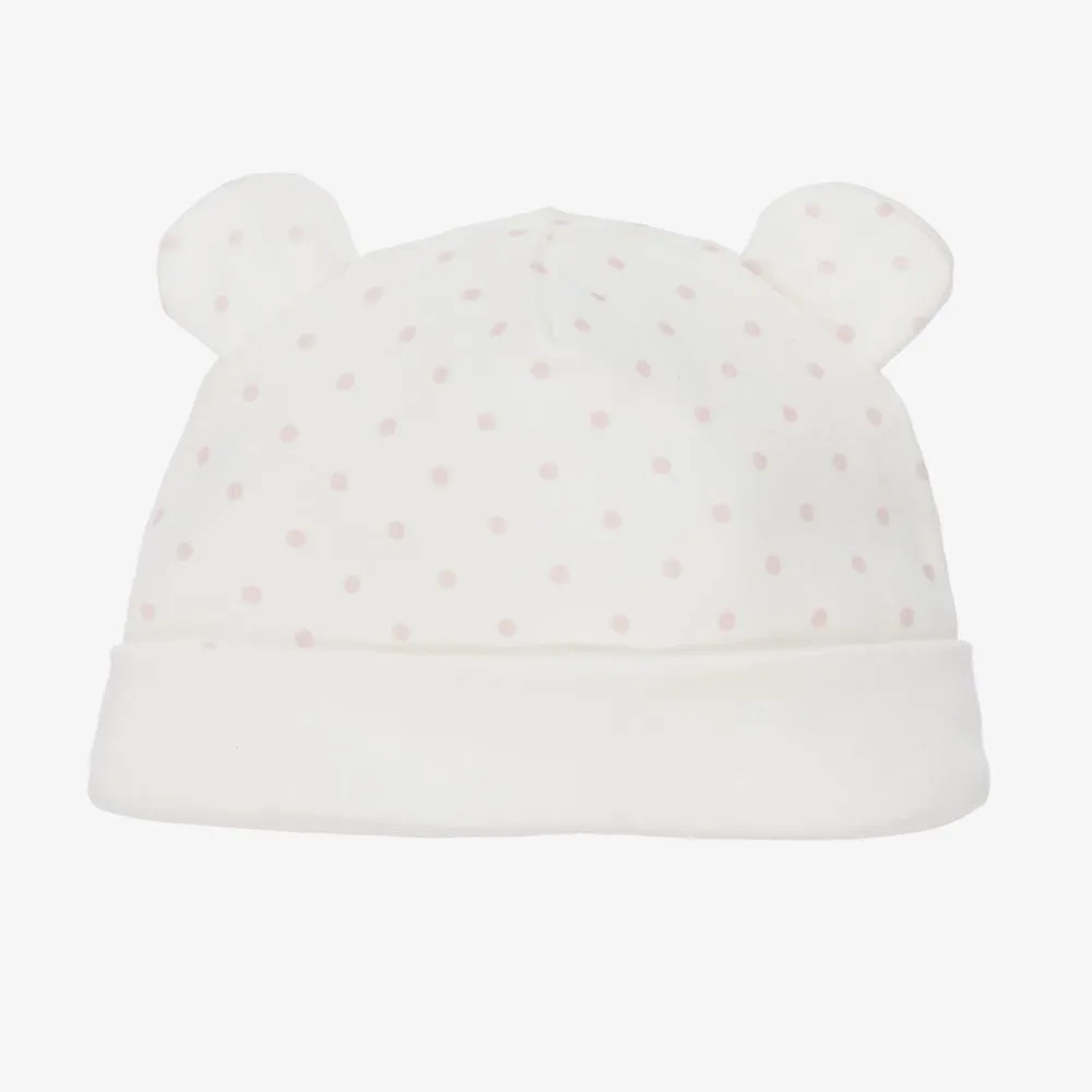 Baby Ivory Cotton Teddy Hat