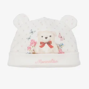 Baby Ivory Cotton Teddy Hat