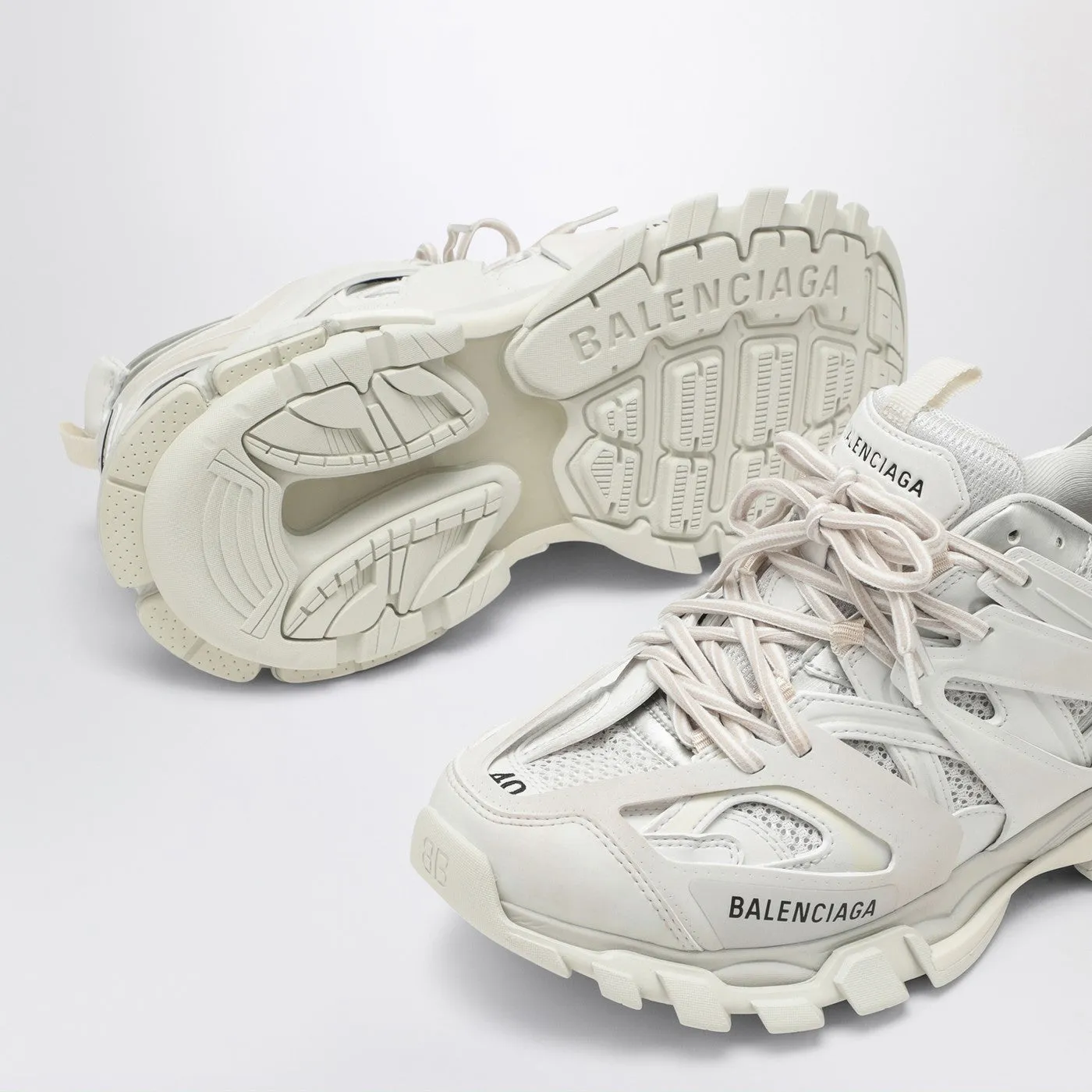 Balenciaga    Balenciaga White Track Sneakers