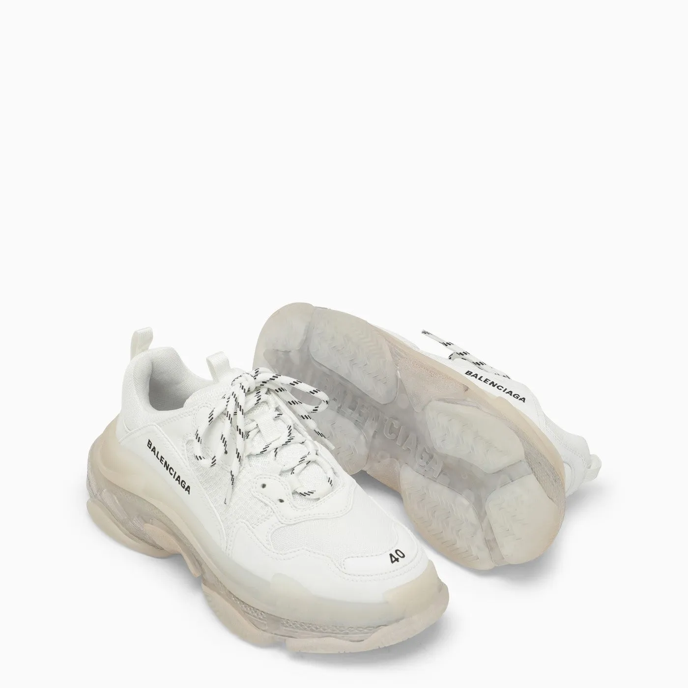 Balenciaga    Balenciaga White Triple S Sneakers