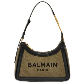 Balmain B-Army Shoulder Bag in Khaki and Black