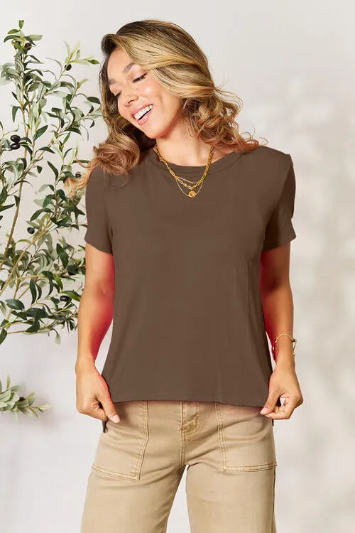 Full Size Round Neck Short Sleeve T-Shirt