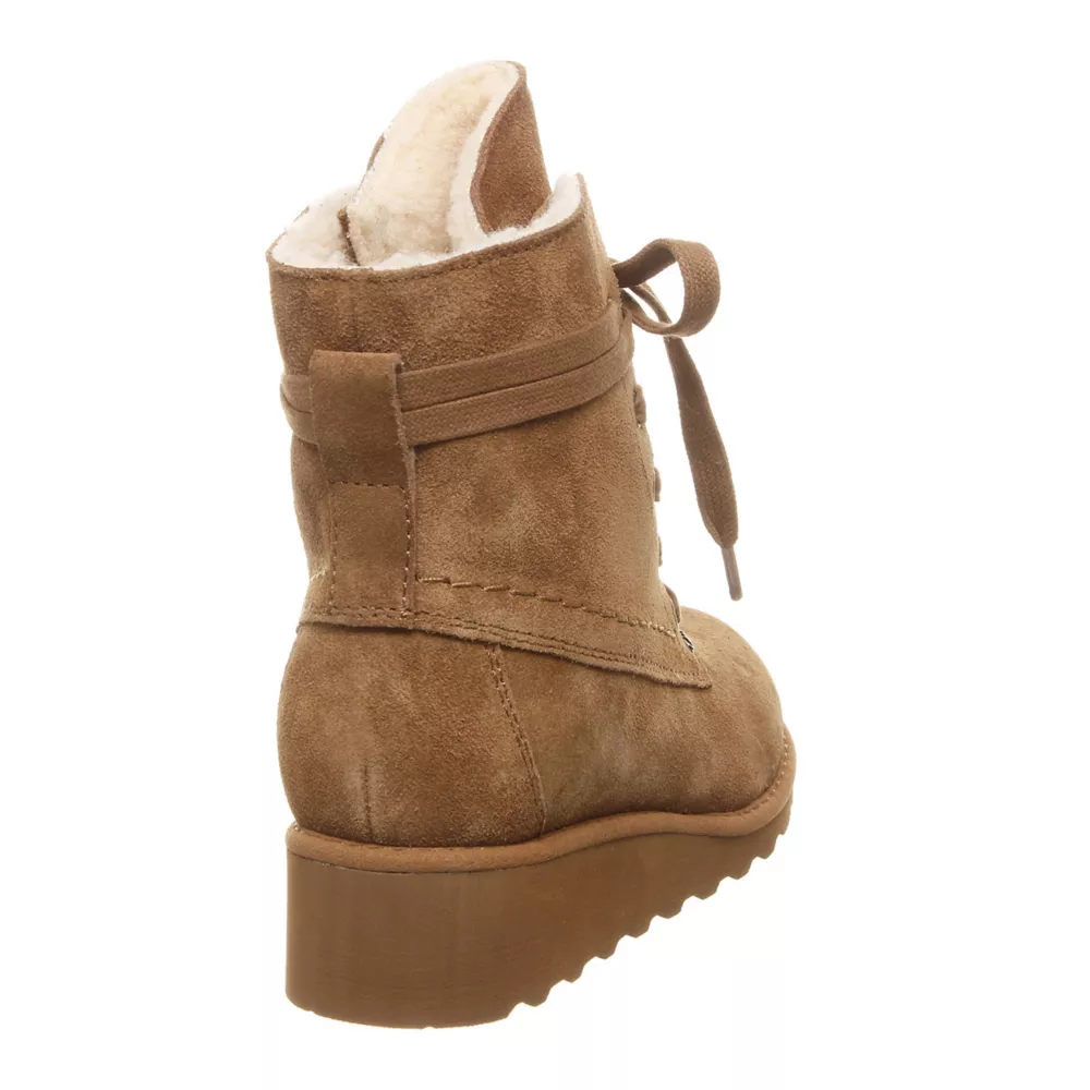 BEARPAW  GIRLS LITTLE-BIG KID KRISTA FUR WEDGE BOOT