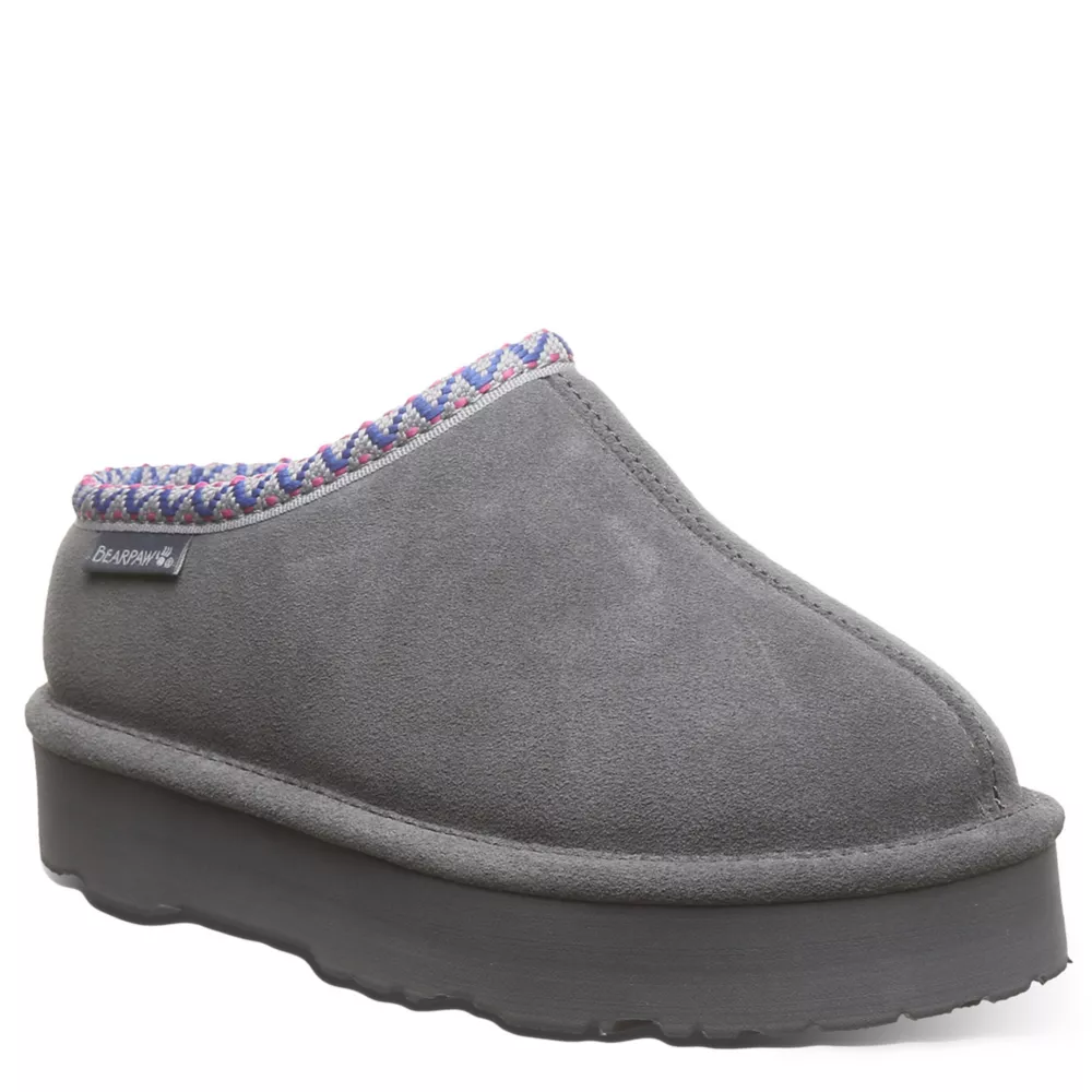 BEARPAW  GIRLS LITTLE-BIG KID MARTIS YOUTH SLIPPER PLATFORM